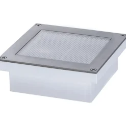 LED-terassivalaisin liiketunnistimella Paulmann Brick, IP67, 10x10cm, 3000K, alumiini