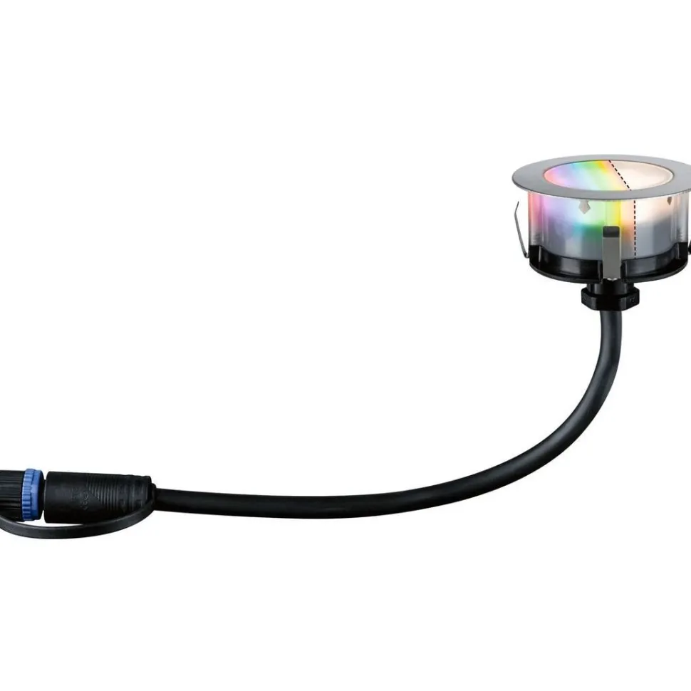 LED-terassivalaisin Paulmann Plug & Shine Floor, Smart Home Zigbee 3.0, IP67, RGBW+, 2W, rst