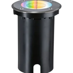 LED-terassivalaisin Paulmann Floor, Smart Home Zigbee 3.0, IP67, 11cm, RGBW+, harjattu rauta