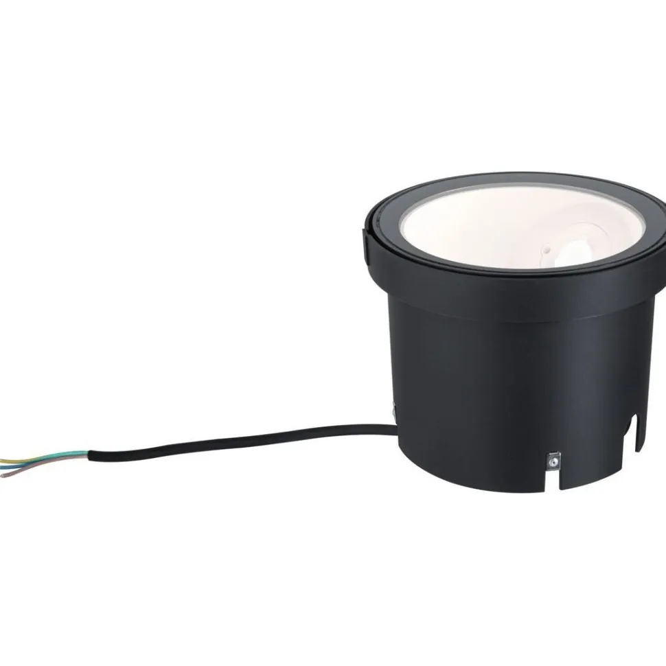 LED-terassivalaisin Paulmann Ocos, IP67, 17.7cm, 3000K, antrasiitti