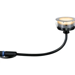 LED-terassivalaisin Paulmann Plug & Shine Floor, IP67, 2200K, 2W, hopea