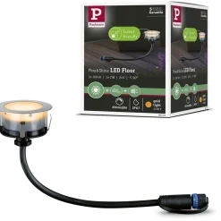 LED-terassivalaisin Paulmann Plug & Shine Floor, IP67, 2200K, 2W, hopea