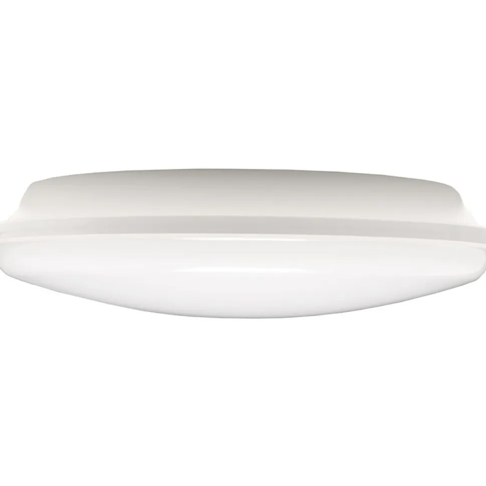 LED-tunnistinvalaisin Airam Lumi II 320, 12W/840, PIR M-S, Ø320x94mm, IP44, valkoinen/opaali