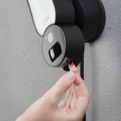 LED-tunnistinvalaisin Konstsmide Smartlight kameralla musta