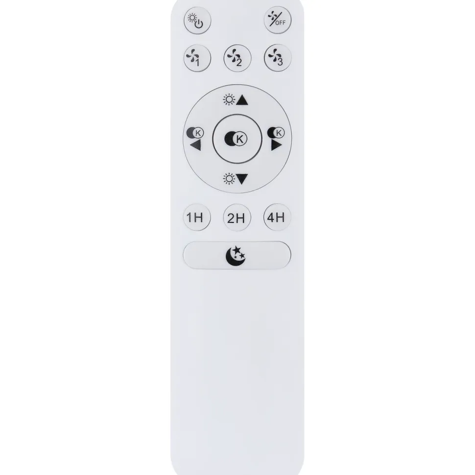 LED-tuuletinvalaisin Globo Travo Ø50cm, 3000-6500K, musta
