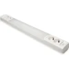 LED-työpistevalaisin Ensto Ami AL124L1150 14W/830/840 1152 mm 2x2-osainen pistorasia + kytkin valkoinen