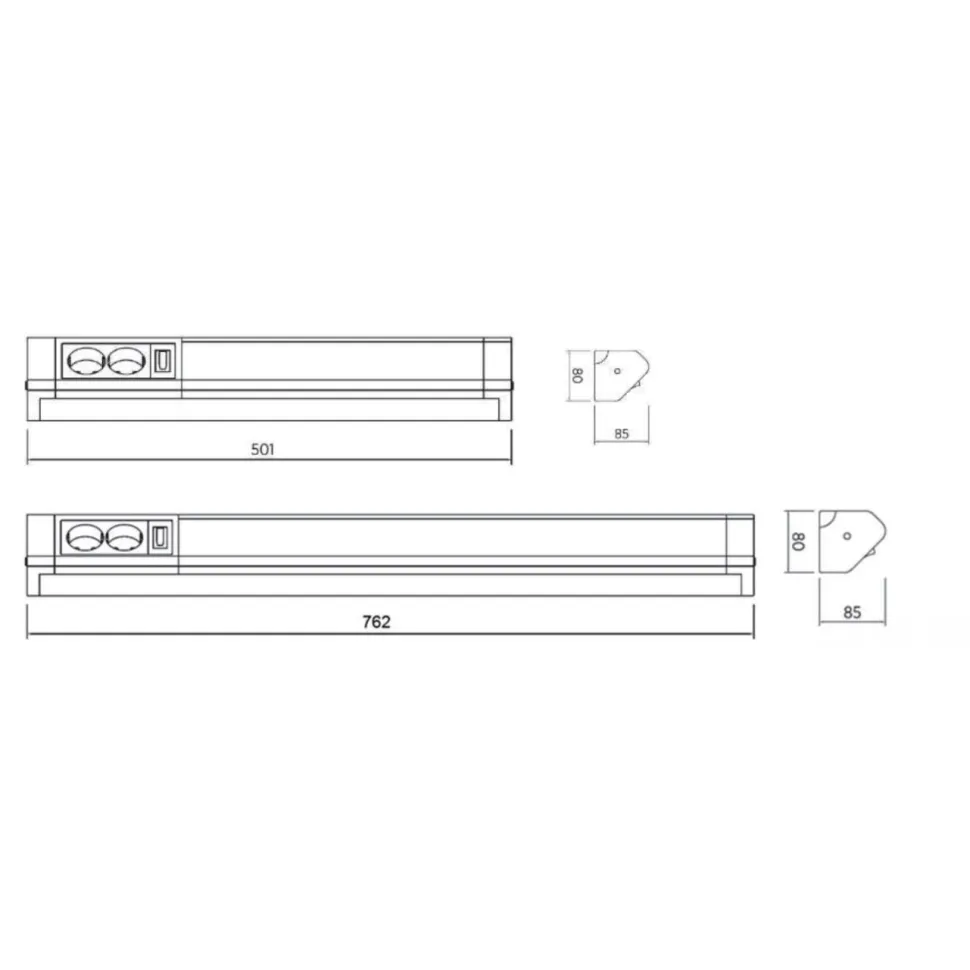 LED-työpistevalaisin LED Energie pistorasialla 10W IP20