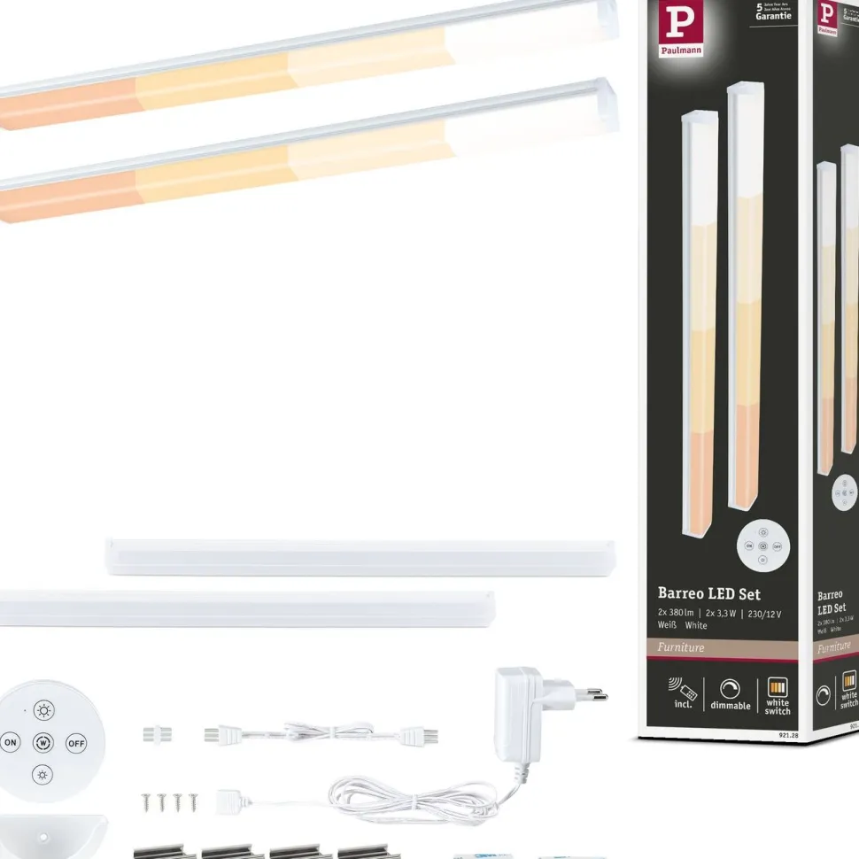 LED-työpistevalaisin Paulmann Barreo 300x22mm 3.3W 300lm valkoinen, 2kpl/pkt