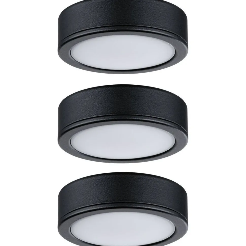 LED-työpistevalaisin Paulmann Pukk, 3kpl, 3.5W, 65mm, 210lm, valkoinen