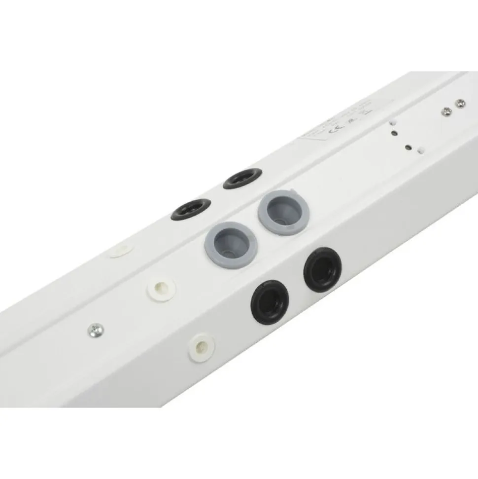 LED-työpistevalaisin Airam Handy 450, 5W/830/840, 450x74mm, 2-osainen pistorasia+kytkin, IP21, valkoinen/opaali