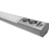 LED-työpistevalaisin Ensto Ami ALH122L450 6W/830/840 450 mm 2-osainen pistorasia + kytkin harmaa