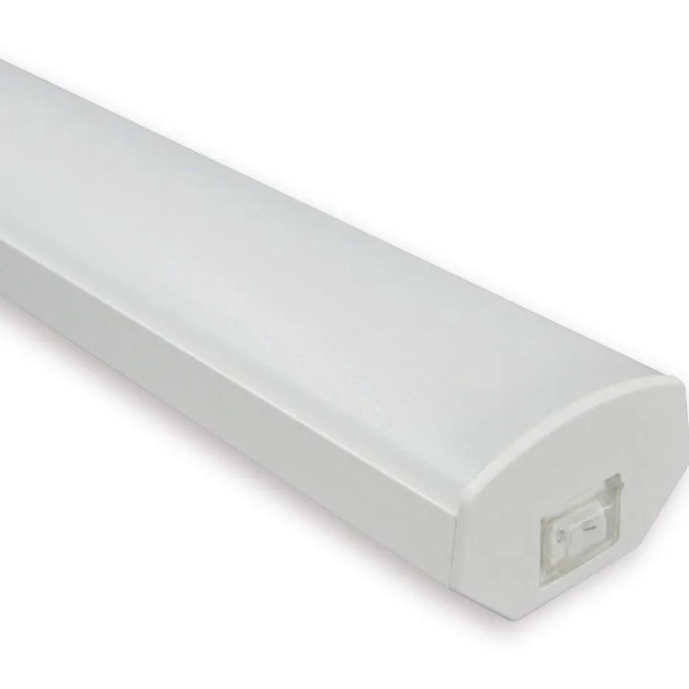 LED-työpistevalaisin Ensto Ami AL121L1200 20W/830/840 1200 mm kytkimellä valkoinen