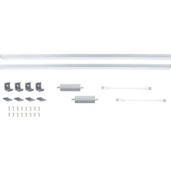 LED-työpistevalaisin jatkosarja Paulmann Inline 350x26mm 3000K 4W 350lm himmennettävä liiketunnistin mattavalkoinen, 2kpl/pkt