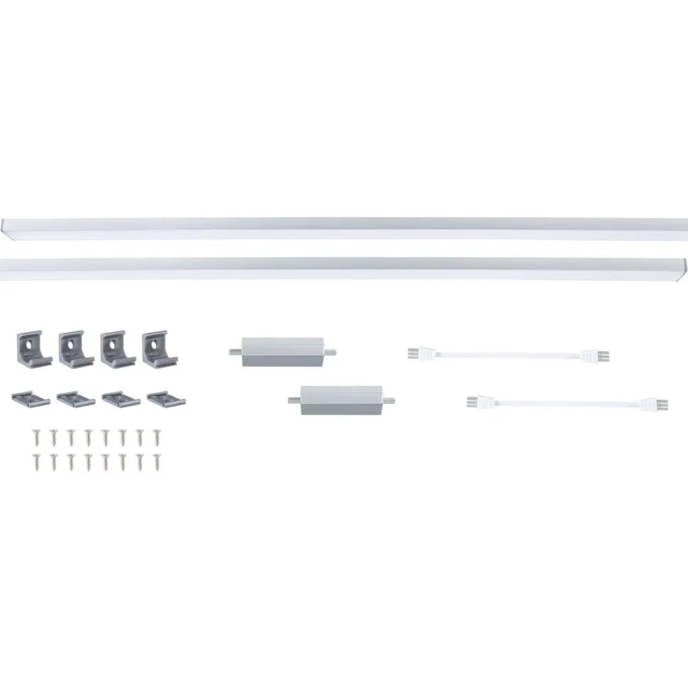 LED-työpistevalaisin jatkosarja Paulmann Inline 350x26mm 3000K 4W 350lm himmennettävä liiketunnistin mattavalkoinen, 2kpl/pkt