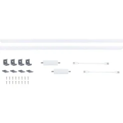 LED-työpistevalaisin jatkosarja Paulmann Inline 350x26mm 3000K 4W 350lm himmennettävä liiketunnistin mattavalkoinen, 2kpl/pkt