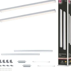 LED-työpistevalaisin jatkosarja Paulmann Inline 350x26mm 3000K 4W 350lm himmennettävä liiketunnistin mattavalkoinen, 2kpl/pkt