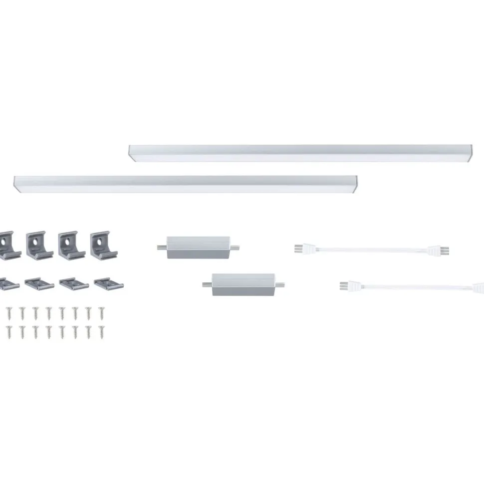 LED-työpistevalaisin jatkosarja Paulmann Inline 350x26mm 3000K 4W 350lm himmennettävä liiketunnistin mattavalkoinen, 2kpl/pkt