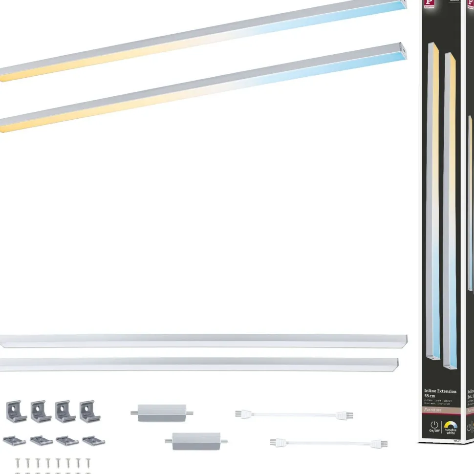 LED-työpistevalaisin jatkosarja Paulmann Inline 350x26mm 2700-6500K 4W 350lm liiketunnistin mattavalkoinen, 2kpl/pkt