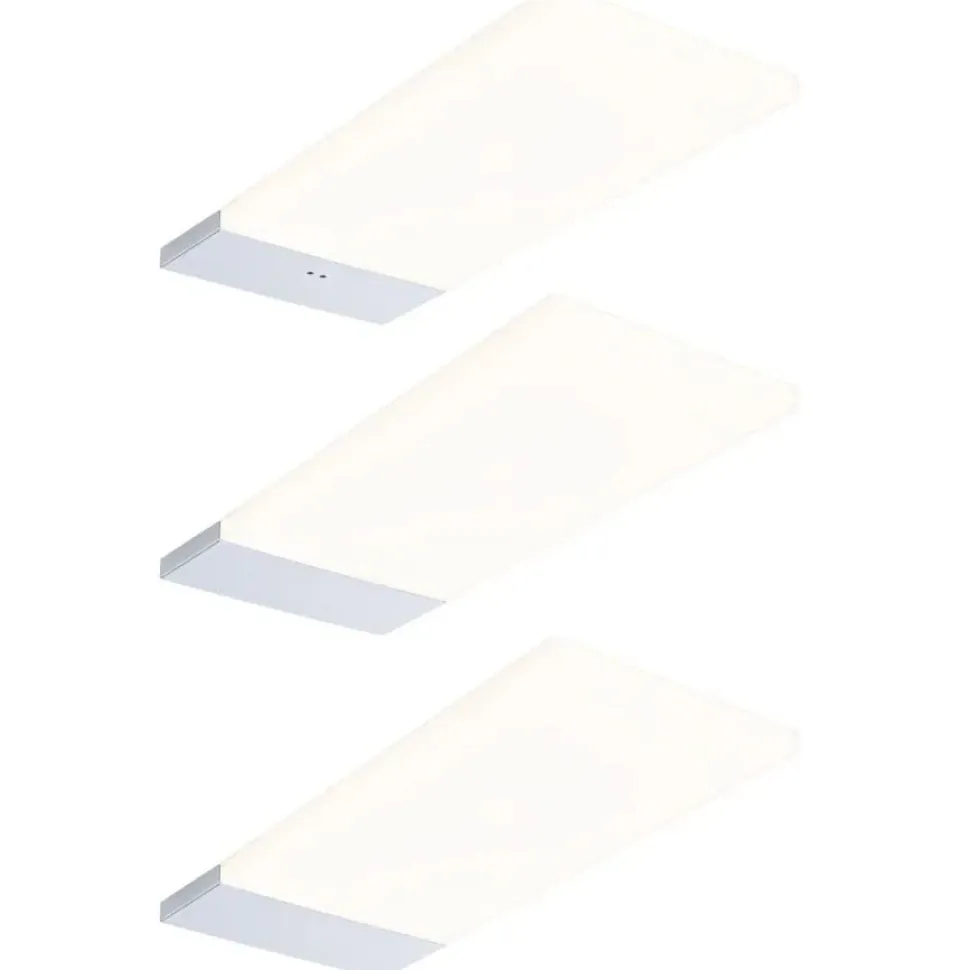LED-työpistevalaisin Paulmann Bredo 80x190mm liiketunnistin 4000K 2.5W 180lm musta, 3kpl/pkt