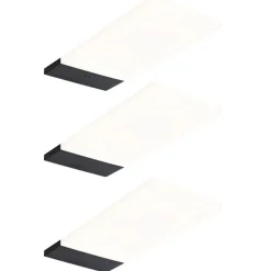 LED-työpistevalaisin Paulmann Bredo 80x190mm liiketunnistin 4000K 2.5W 180lm musta, 3kpl/pkt