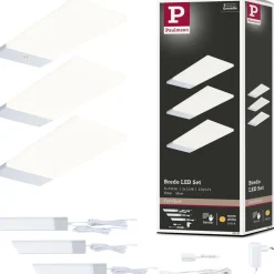 LED-työpistevalaisin Paulmann Bredo 80x190mm liiketunnistin 4000K 2.5W 180lm musta, 3kpl/pkt