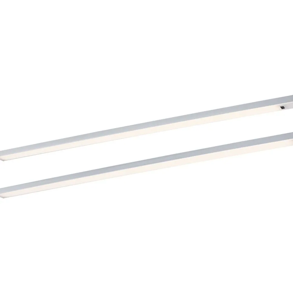 LED-työpistevalaisin Paulmann Inline 350x26mm 3000K 4W 350lm himmennettävä liiketunnistin aloitussarja mattakromi, 2kpl/pkt