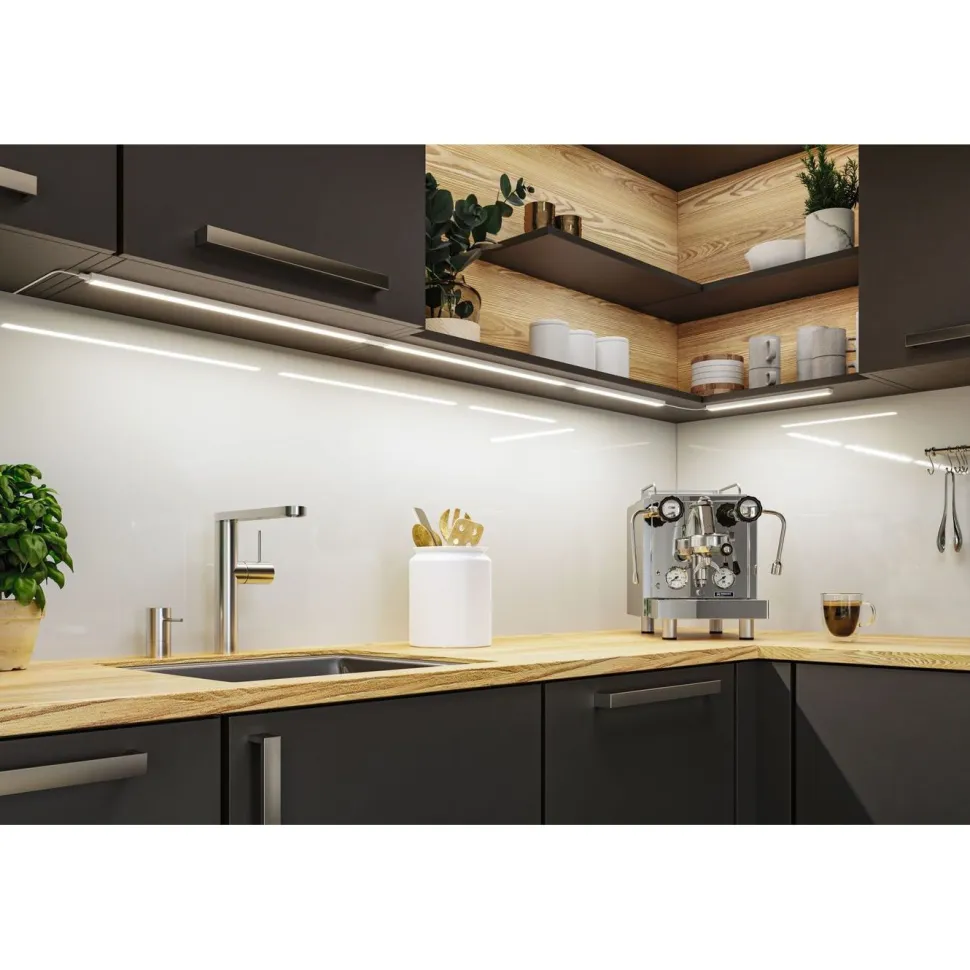 LED-työpistevalaisin Paulmann Inline 350x26mm 2700-6500K 4W 350lm liiketunnistin aloitussarja mattavalkoinen, 2kpl/pkt