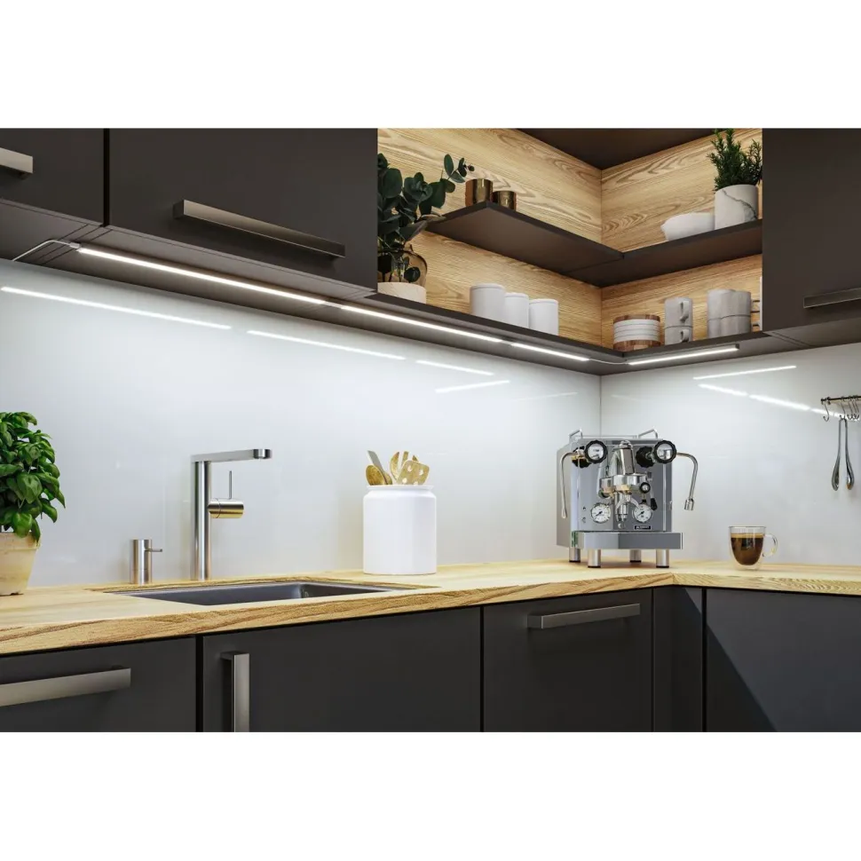 LED-työpistevalaisin Paulmann Inline 350x26mm 2700-6500K 4W 350lm liiketunnistin aloitussarja mattavalkoinen, 2kpl/pkt