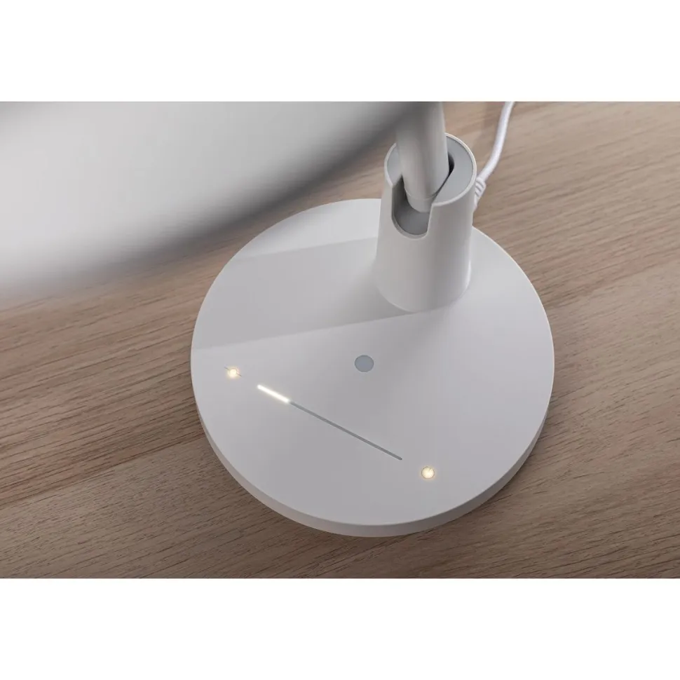 LED-työpöytävalaisin Paulmann Darba, 42.5cm, 4000K, 1150lm, 15W, mattavalkoinen