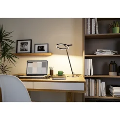 LED-työpöytävalaisin Paulmann Odila, 48.5cm, 650lm, 10.4W, säädettävä värilämpötila, mattamusta/kromi