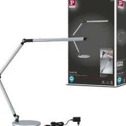 LED-työpöytävalaisin Paulmann FlexBar 3-Step-Dim, 36.2cm, 700lm, 9.5W, säädettävä värilämpötila, mattahopea