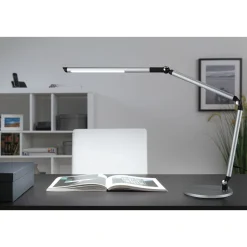LED-työpöytävalaisin Paulmann FlexBar 3-Step-Dim, 36.2cm, 700lm, 9.5W, säädettävä värilämpötila, mattahopea