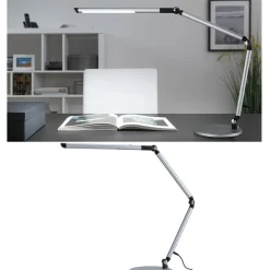 LED-työpöytävalaisin Paulmann FlexBar 3-Step-Dim, 36.2cm, 700lm, 9.5W, säädettävä värilämpötila, mattahopea