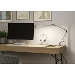 LED-työpöytävalaisin Paulmann FlexBar 3-Step-Dim, 36.2cm, 700lm, 9.5W, säädettävä värilämpötila, mattahopea