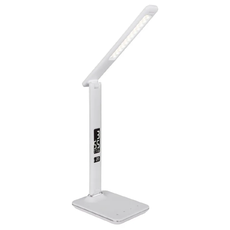 LED-työpöytävalaisin Globo Tanna 14x18,5x60,5cm 7W himmennettävä valkoinen