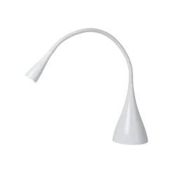 LED-työpöytävalaisin Lucide Zozy Ø11,5x70cm 3W himmennettävä valkoinen