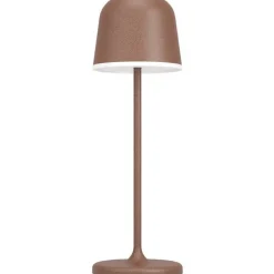 LED-ulkopöytävalaisin Eglo Mannera, ladattava, ruskea