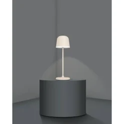 LED-ulkopöytävalaisin Eglo Mannera, ladattava, ruskea