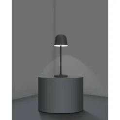 LED-ulkopöytävalaisin Eglo Mannera, ladattava, ruskea