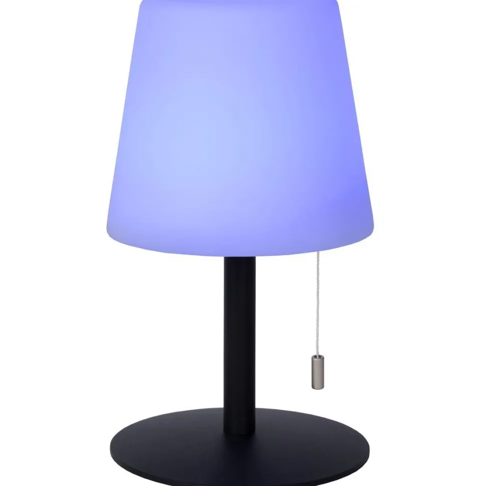 LED-ulkopöytävalaisin Lucide Rio RGB, USB-ladattava, himmennettävä, värinvaihto-ominaisuus