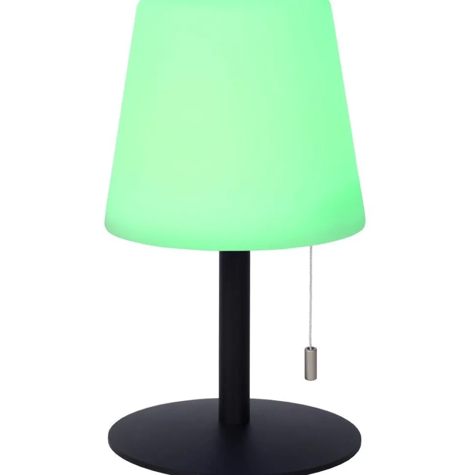 LED-ulkopöytävalaisin Lucide Rio RGB, USB-ladattava, himmennettävä, värinvaihto-ominaisuus
