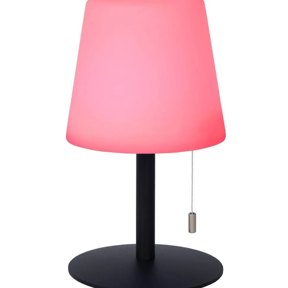 LED-ulkopöytävalaisin Lucide Rio RGB, USB-ladattava, himmennettävä, värinvaihto-ominaisuus