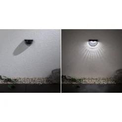 LED-ulkoseinävalaisin aurinkokennolla Paulmann Mimmo, IP44, 6500K, musta