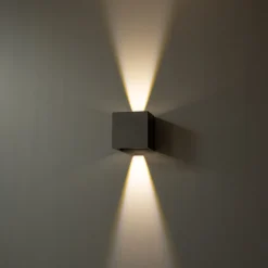 LED-ulkoseinävalaisin FTLIGHT Iina 2x5W 4000K 570lm säädettävä keila musta