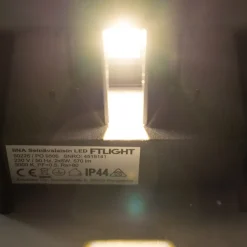 LED-ulkoseinävalaisin FTLIGHT Iina 2x5W 4000K 570lm säädettävä keila musta
