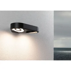 LED-ulkoseinävalaisin Paulmann Silma 2-osainen 280x176mm 3000K 2x5.5/2x0.7W 2x600lm hämäräohjattu liiketunnistin IR antrasiitti