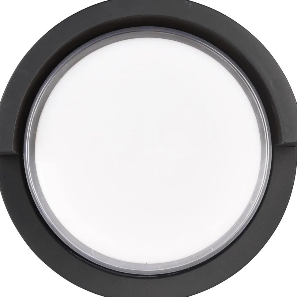 LED-ulkoseinävalaisin Trio Puno pyöreä mattamusta