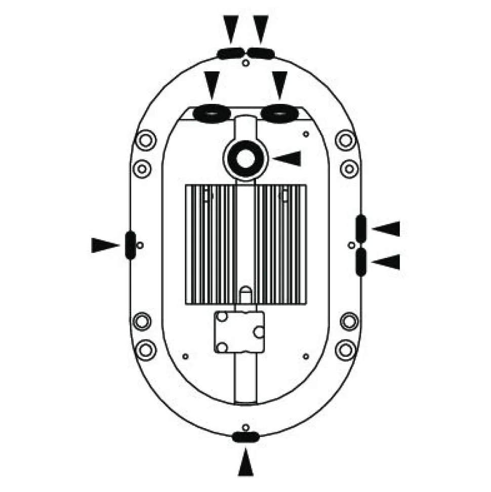 LED-ulkoseinävalaisin Airam Cestus Horizontal Eye 20W/840 165x270x110 mm IP65 valkoinen/opaali