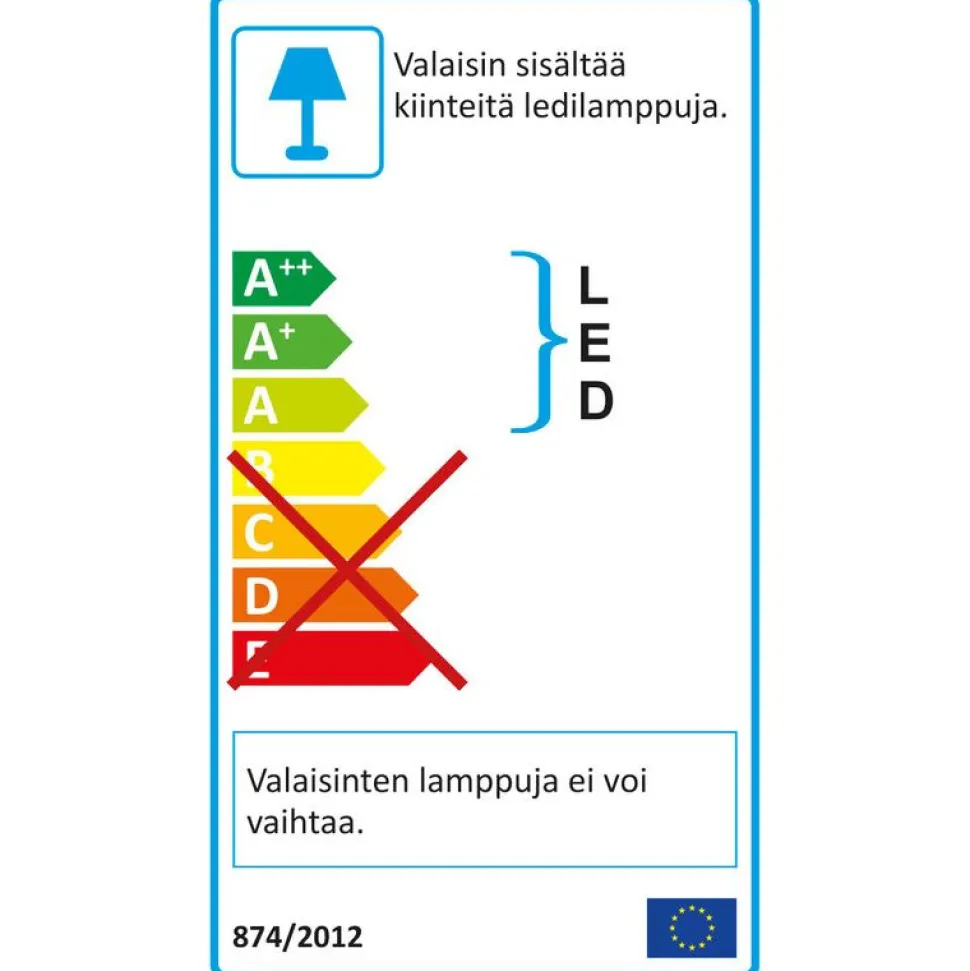 LED-ulkoseinävalaisin Airam Cestus Round Eye, 20W/840, Ø261x150mm, IP65, antrasiitti/opaali