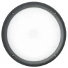 LED-ulkoseinävalaisin Airam Cestus Round, 20W/840, Ø261x140mm, IP65, antrasiitti/opaali